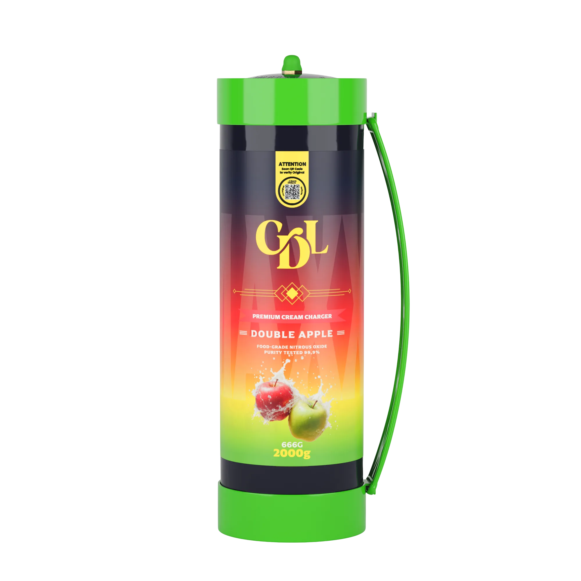 Cream Deluxe Maxxi 2000g N2O Double Apple Cream Deluxe Maxxi 2000g N2O Double Apple - Image 1