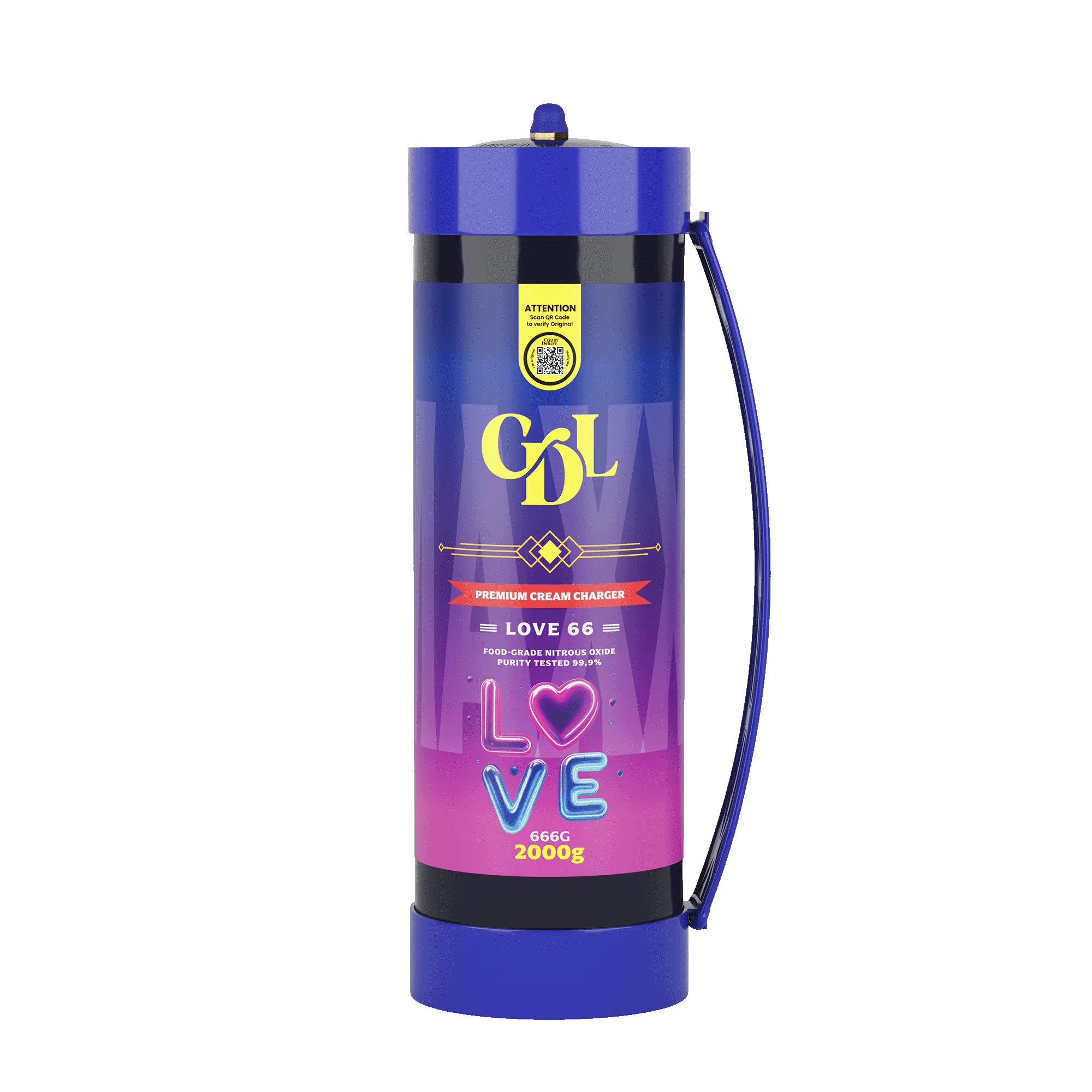 Cream Deluxe Maxxi 2000g N2O Love66 Cream Deluxe Maxxi 2000g N2O Love66 - Image 1